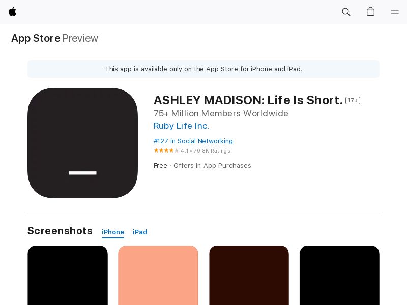 Ashley Madison App - PPS - Android