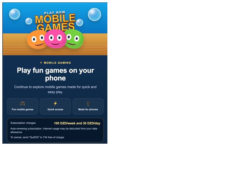 Mobile Games Djezzy