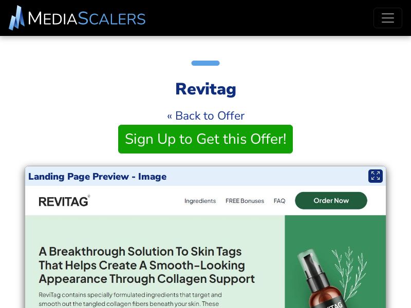 Revitag {+DTC, TSL, VSL} [US, CA, AU, UK, NZ, IE]