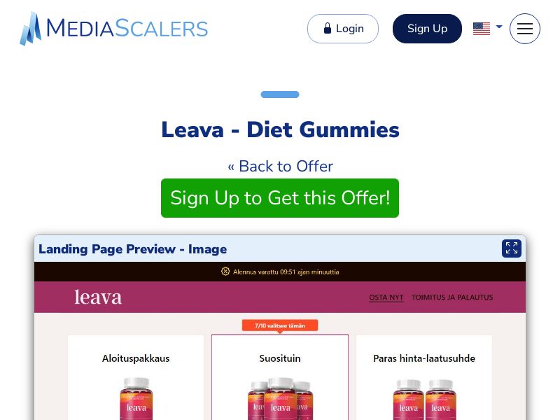 Leava - Diet Gummies {+DTC} (Event Tracking) [FI]