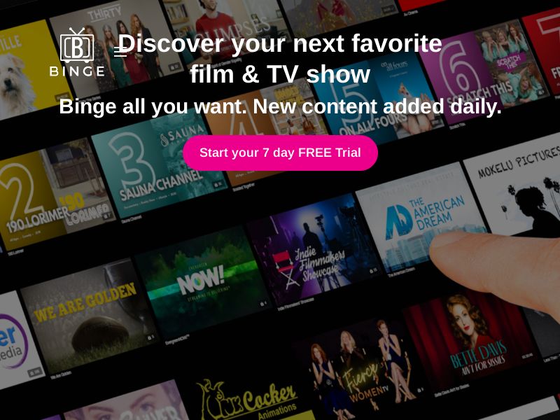 BINGE Movies & TV - CPS | Int'l