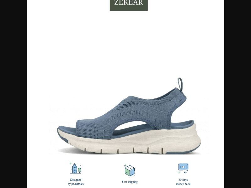 [WEB+MOB] Zekear Womens Orthotic Sport Sandals - CTC $49.99 /US/CA/AU CPS