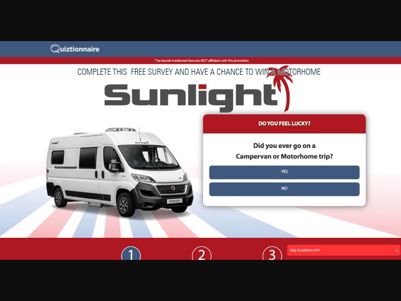 AU - Quiztionnaire - MotorHome Sunlight - (CPL)