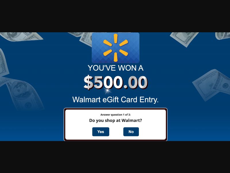 Everyday Winner Walmart $500 eGift Card - CPL (US)