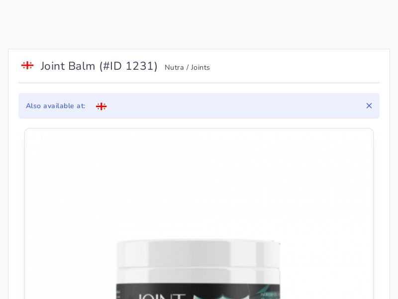 Joint Balm