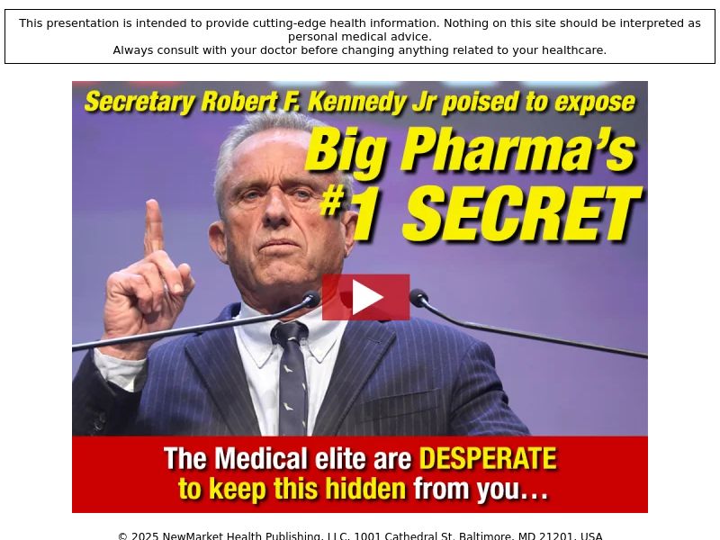 RFK Jr.'s FDA Secret SS - US