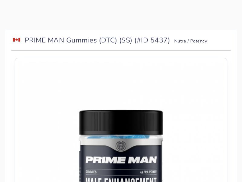 PRIME MAN Gummies (DTC) (SS)