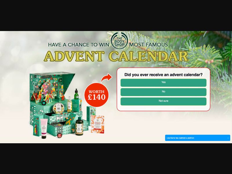 UK - Quiztionnaire - Advent Calendar - (CPL)