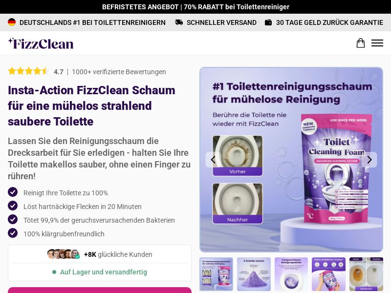 Ecom - FizzClean - DE