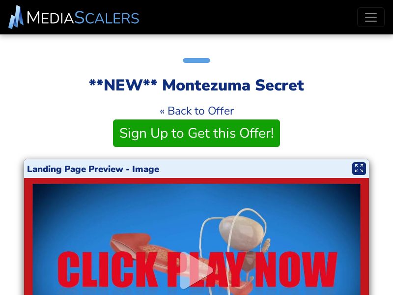 Montezuma Secret {+DTC, VSL} [US, DE, CA, AU, UK, FR, NZ, +137 More]