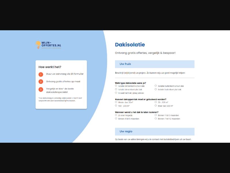 [WEB+MOB] Mijn-Offertes – Higher subsidy for roof insulation in 2025 v2 /NL SOI [Approval Required]