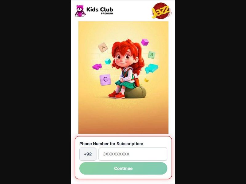36785 - PK - [MOB] - KidsClub - Jazz - PIN
