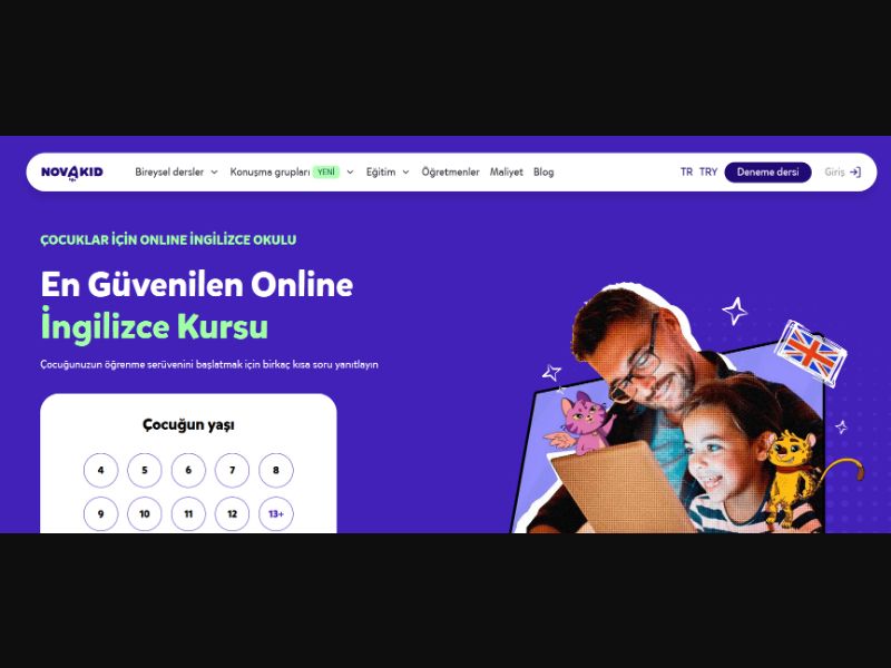 [WEB+MOB] NovaKid - English Lessons for Kids /TR CPS