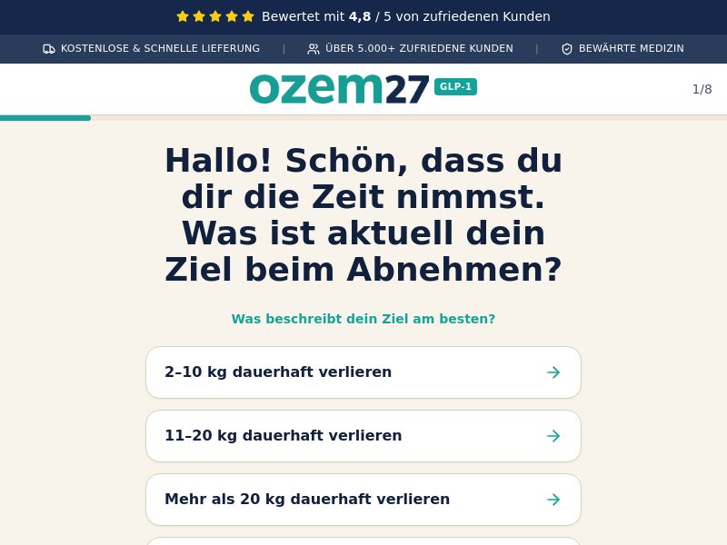 ! NEW OFFER - Ozem27 Diet - Quiz [Multi-GEO] (Social,Banner,Native,Push,SEO,Search,Brand Bidding) - CPA