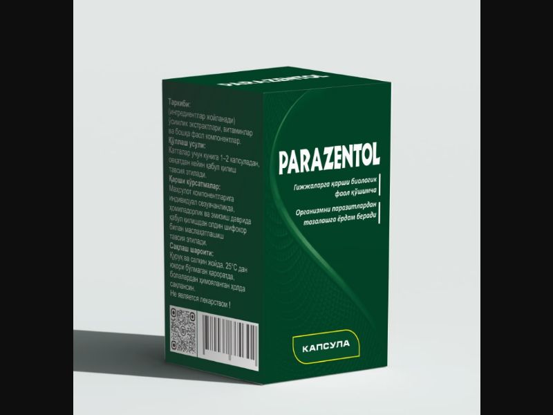 Parazentol - capsules for parasites | free