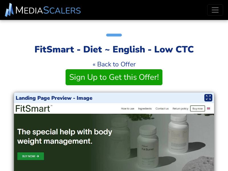 FitSmart - Diet ~ English - Low CTC {+DTC only} [UK]