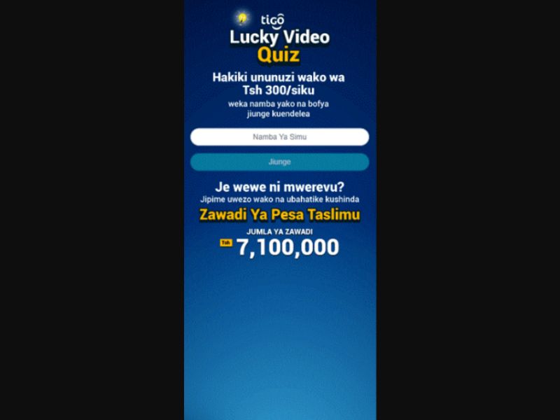 [MOB] Lucky Video /TZ [Tigo] PIN+HE