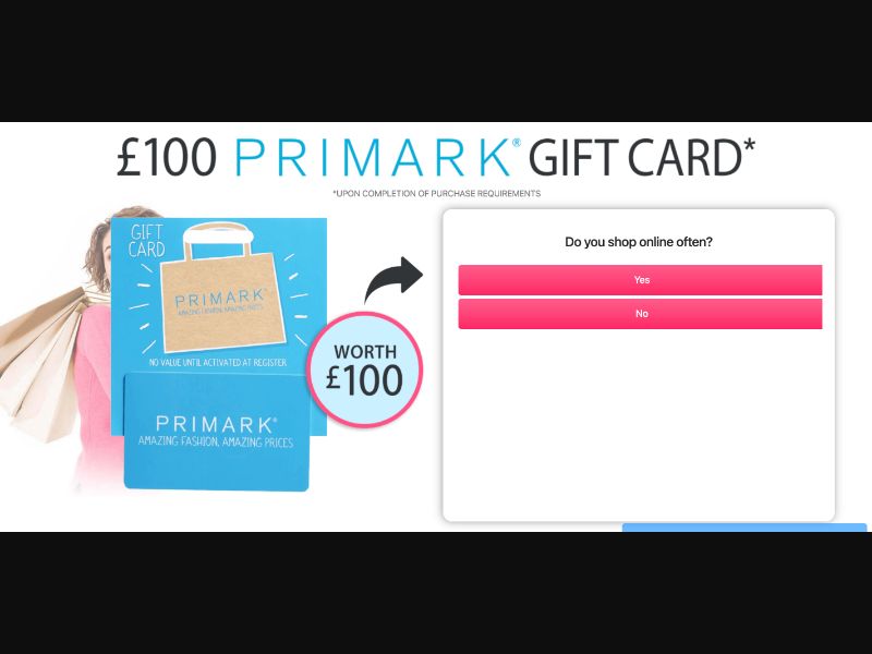 UK - RewardFlux - Primark - (CPL)