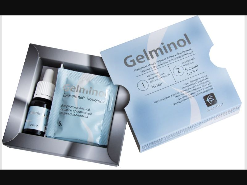 Gelminol - remedy for parasites