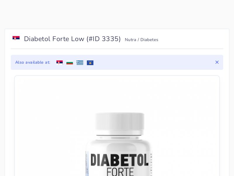 Diabetol Forte Low