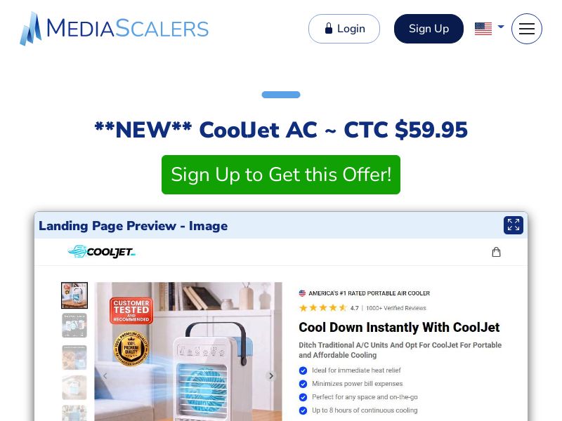 CoolJet AC ~ CTC $59.95 {+Alt-Landers} (Event Tracking) [US]