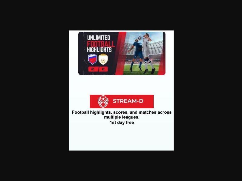 37569 - NG - [MOB] - StreamD Football Highlights - Airtel - 2 Click