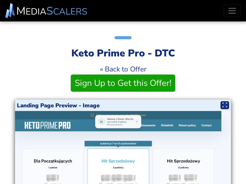 Keto Prime Pro - DTC (Event Tracking) [PL]