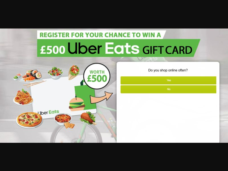 AU - Quiztionnaire - Uber Eats Giftcard - (CPL)
