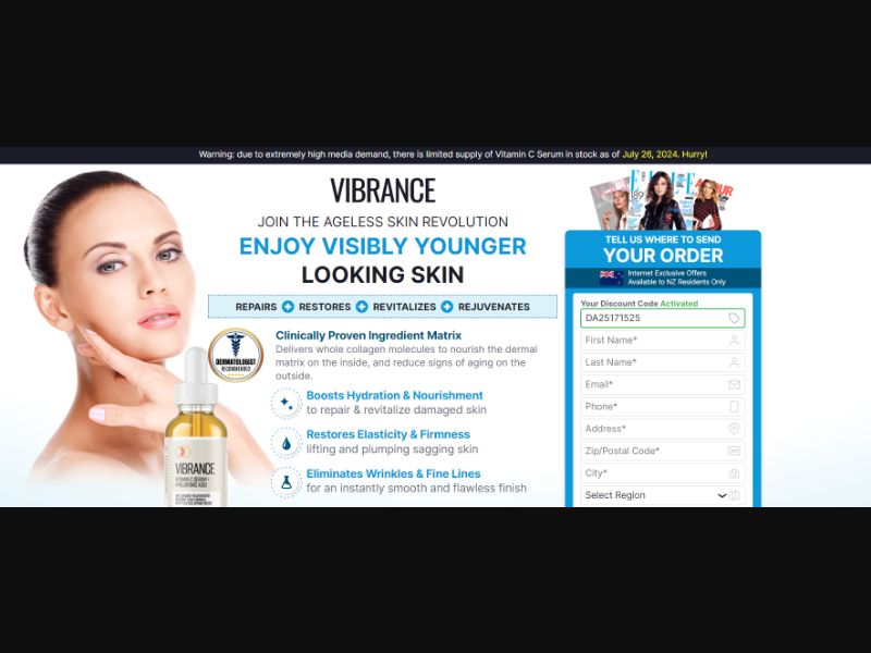 [WEB+MOB] Vibrance Vitamin C Serum /NZ [CPS] *FB Pixel* [Approval Required]