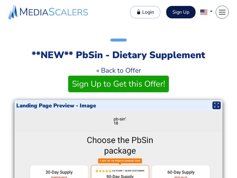 PbSin - Dietary Supplement {+Quiz} [UK]
