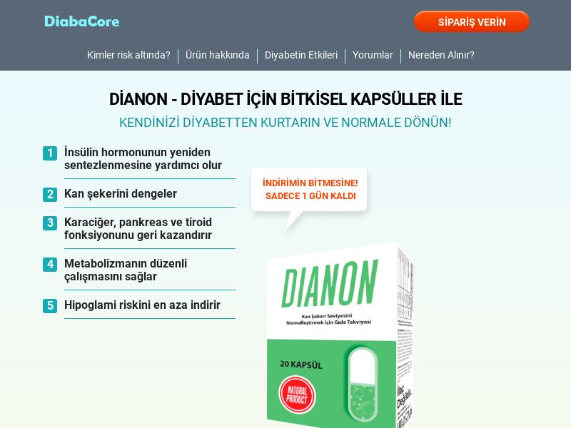 Dianon 889 TR - SUGAR CONTROL SUPPLEMENT