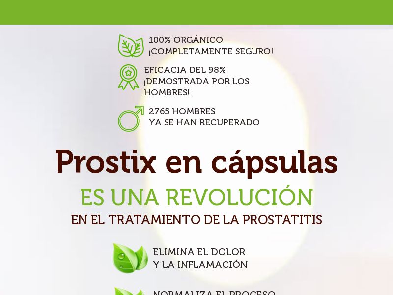 Prostix SV - remedy for the treatment of prostatitis