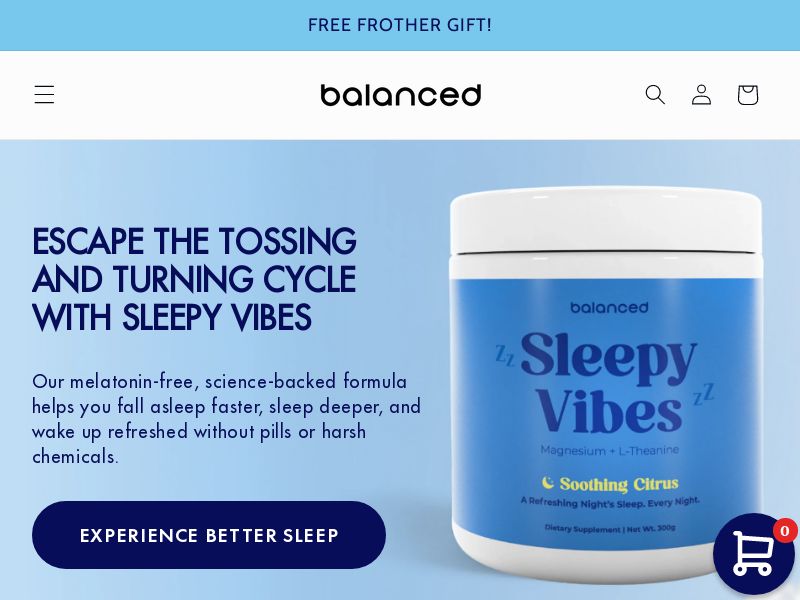 Sleepy Vibes | Natural Sleep Supplement | US