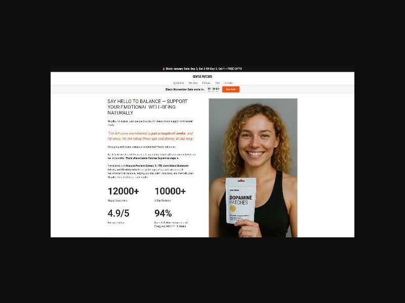 Gentle Patches - Dopamine Patches - CPS (US,CA,DE + more)