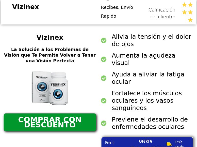 Vizinex LOW PRICE MX - capsules for improving and protecting eyesight HOLD