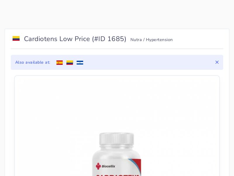 Cardiotens Low Price