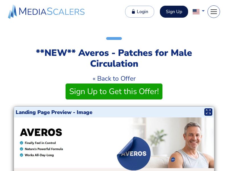 Averos - Patches for Male Circulation {+DTC} (Event Tracking) [DE, FR, AT, CH, IT, SE, DK, +6 More]
