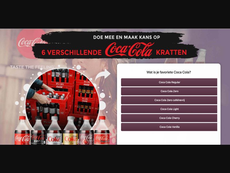 NL - Quiztionnaire - Coca Cola Crates - (CPL)