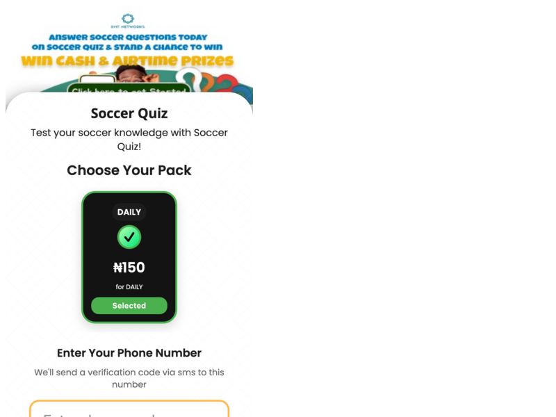 Soccer Quiz MTN Mfilter MTN