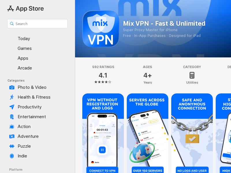 MIXVPN - iOS - Trial | US