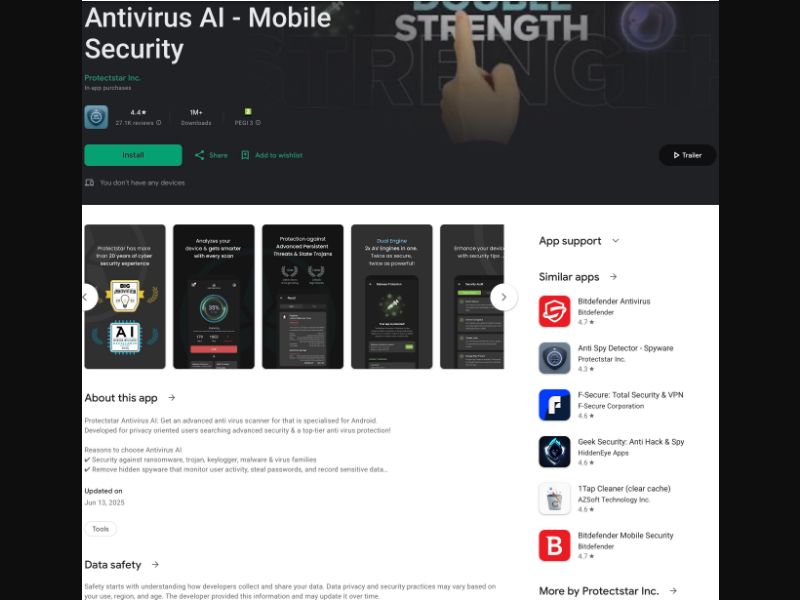 Antivirus AI direct (BD, PK, SD, ZA, PH, ID, TH, US, VN, MW, BG, IN, BR, MZ, IT)