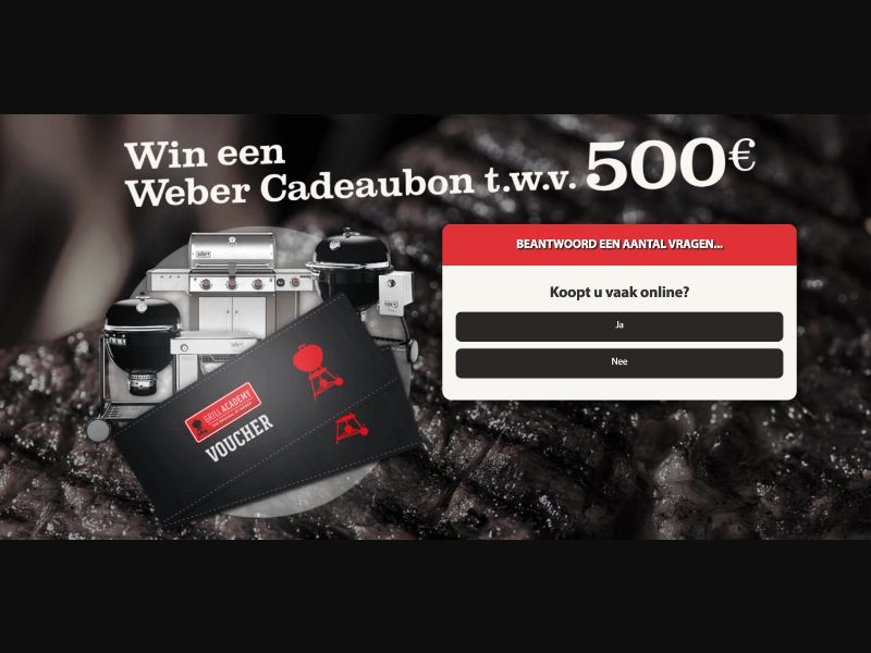 NL - Quiztionnaire - Weber Barbeque Giftcard - (CPL)