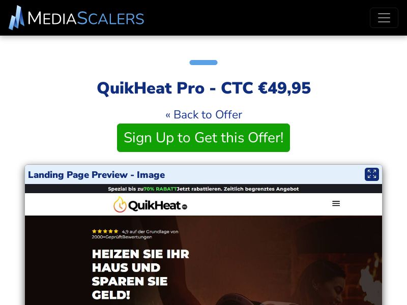 QuikHeat Pro - CTC €49,95 {+DTC, Alt-Landers} (Event Tracking) [DE, AT]