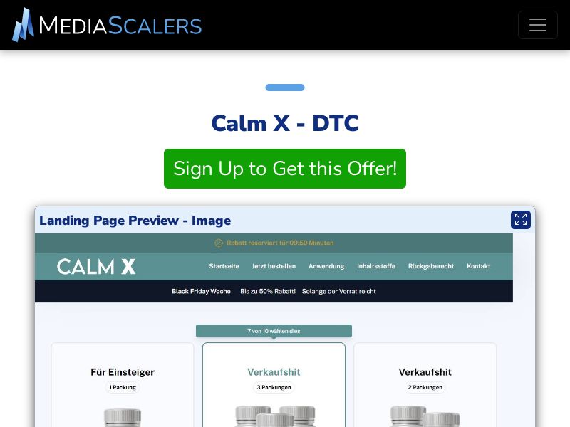 Calm X - DTC (Event Tracking) [DK]