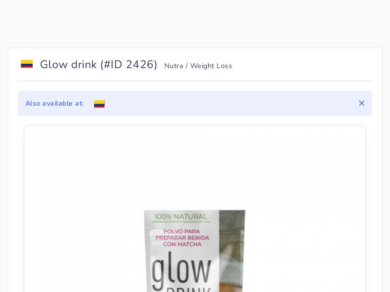 Glow drink