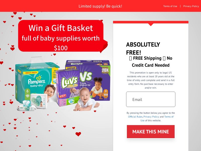 YOUSWEEPS - Win a Pampers Gift Basket - SOI | US