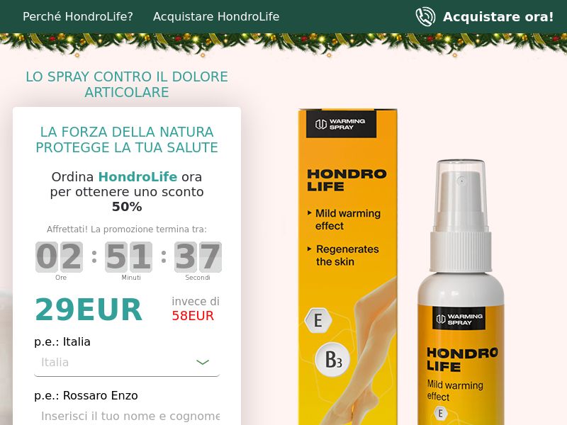 HONDROLIFE low price EU- ARTHRITIS PRODUCT