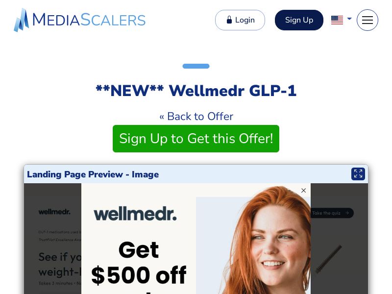 Wellmedr GLP-1 (Event Tracking) [US]