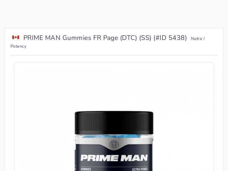 PRIME MAN Gummies FR Page (DTC) (SS)