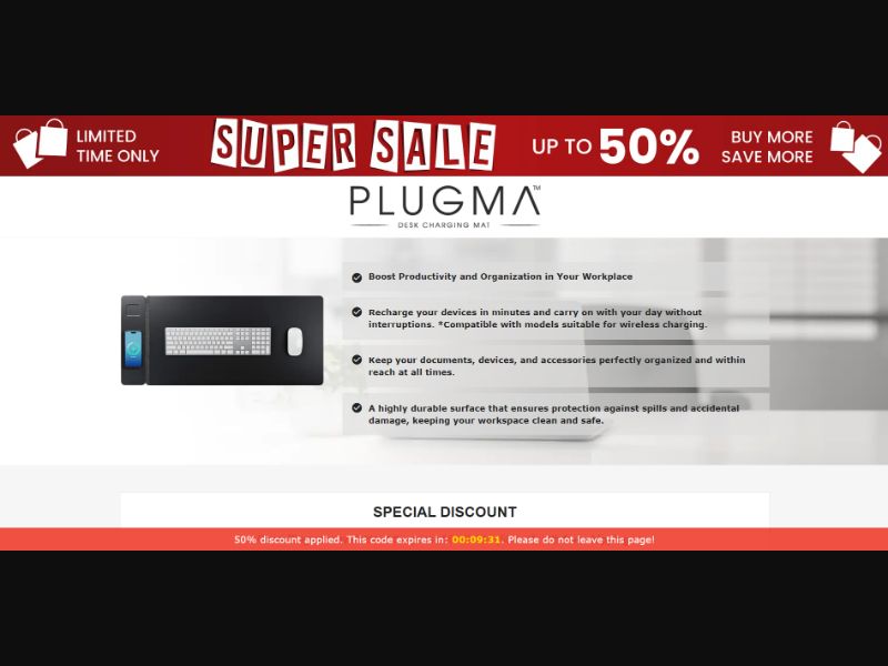 [WEB+MOB] Qinux Plugma – Desk Charging Mat /International (112 GEOs) CPS *FB/TT/Google/Taboola Pixel* [Approval Required]